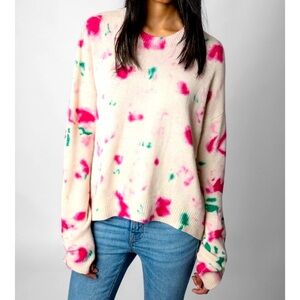 Zadig & Voltaire- Markus Oversized Tie Dyed Cashmere Sweater